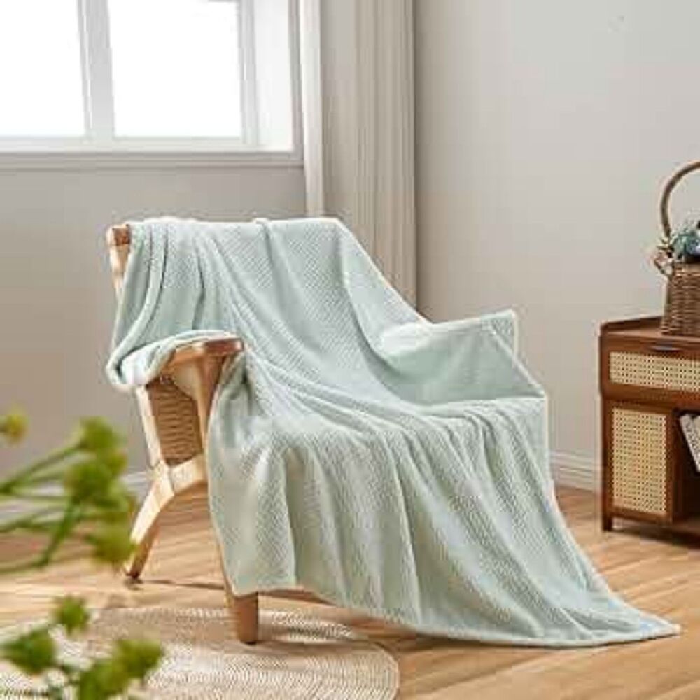 Super Soft Mint Throw Blanket 40x50 NEW